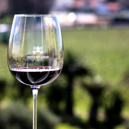 a close up of a wine glass