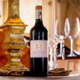 a bottle of wine on a table